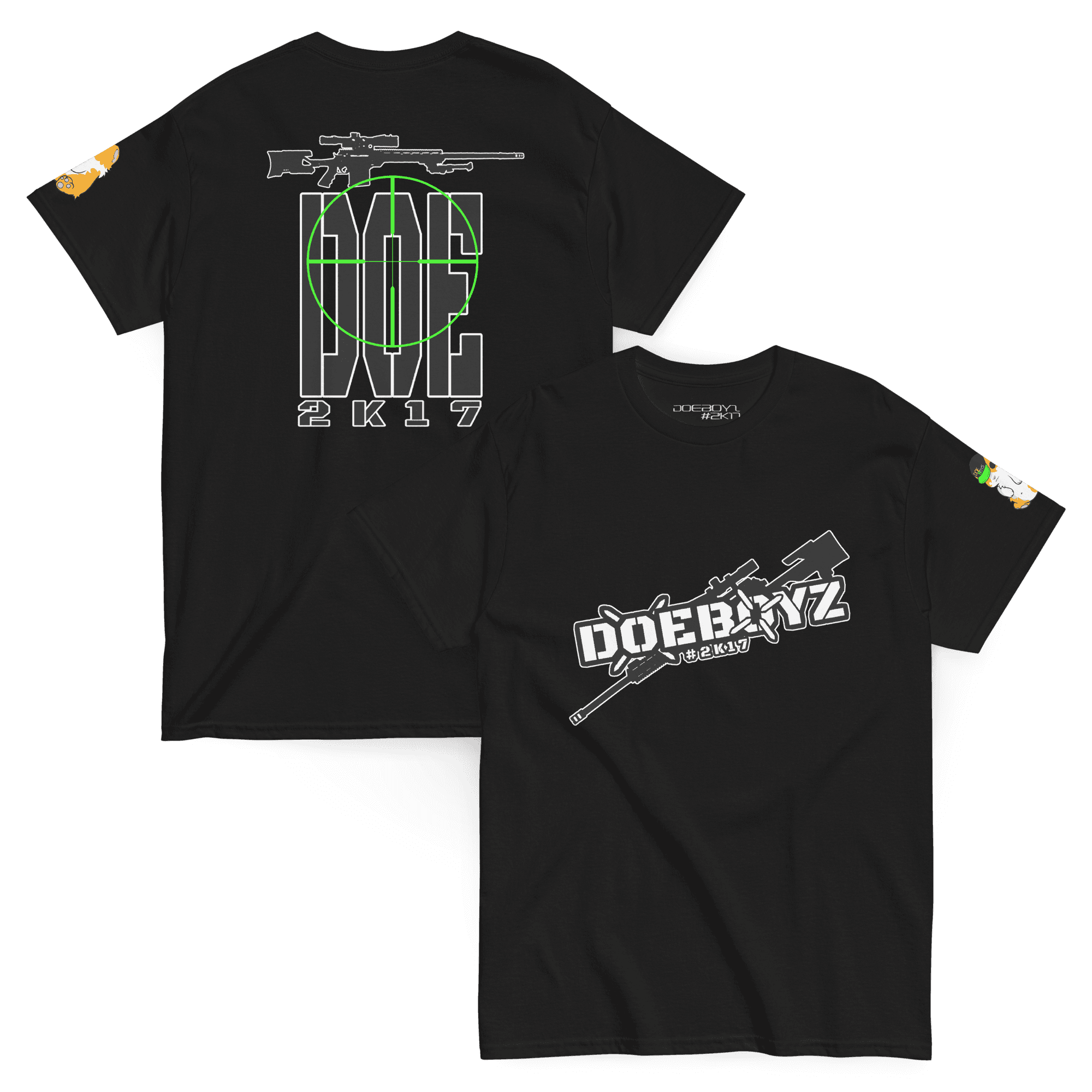 doeboyz#2k17 t-shirt mockup